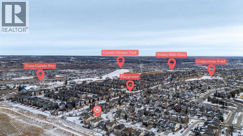 100 Cougarstone Manor Sw, Calgary, AB - Outdoor With View