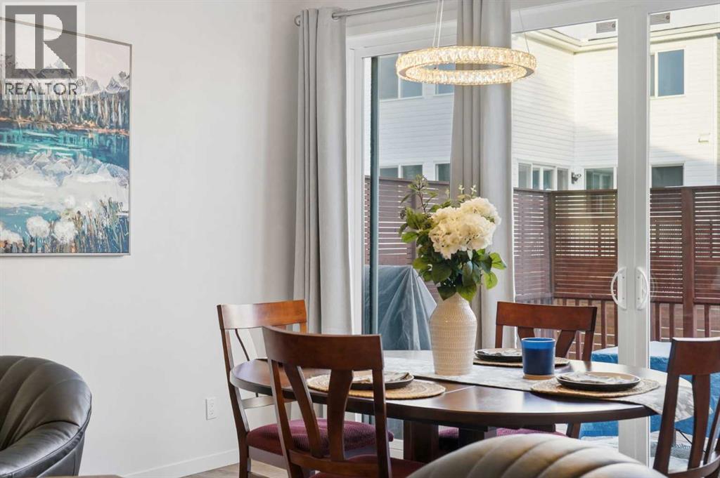 102 Setonstone Manor Se, Calgary, AB - Indoor Photo Showing Dining Room