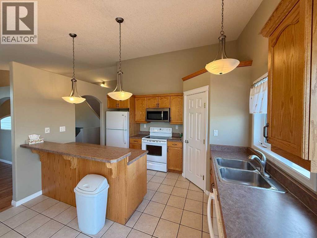 294 Tocher Avenue, Hinton, AB - Indoor Photo Showing Kitchen With Double Sink