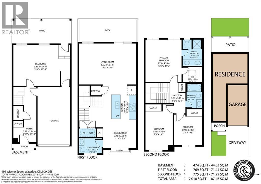 View of home floor plan - 492 Wismer Street, Waterloo, ON - Other