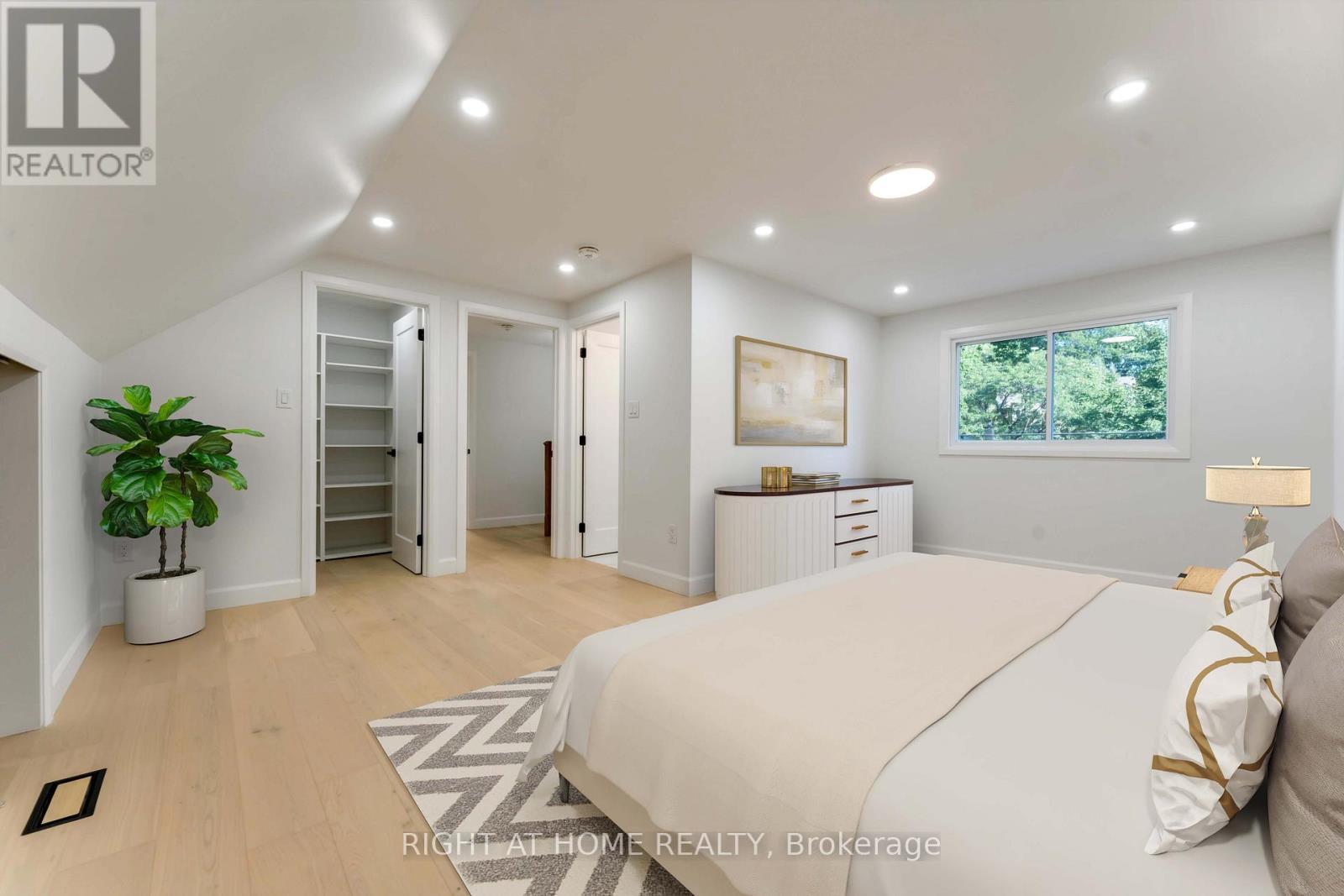 Virtually staged Main Bedroom upstairs - 2700 Priscilla Street, Ottawa, ON - Indoor Photo Showing Bedroom
