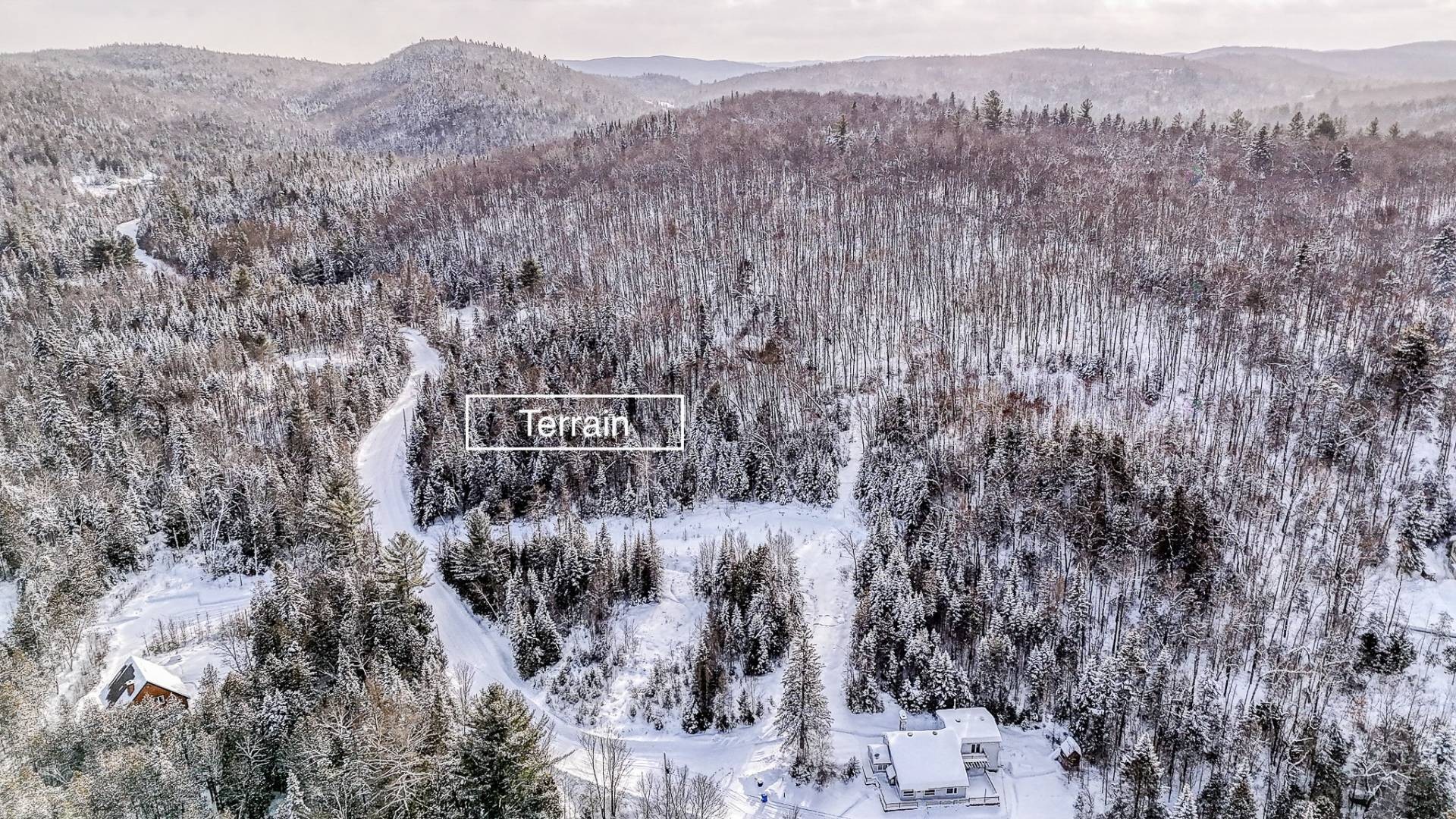 Photo aérienne - Av. Morin, Chertsey, QC