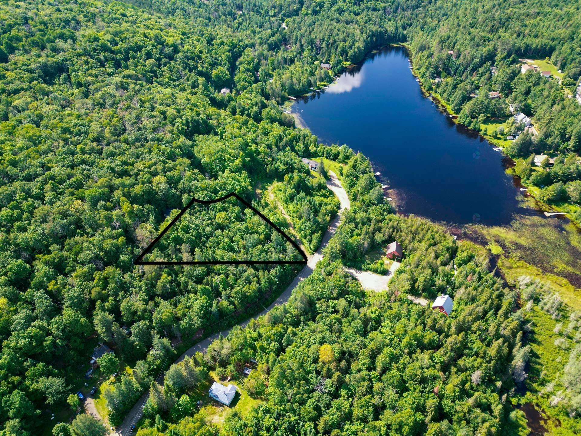 Photo aérienne - Av. Morin, Chertsey, QC
