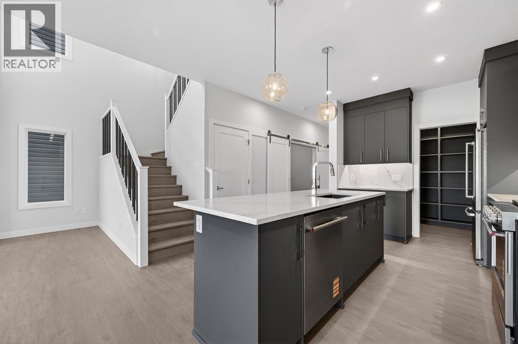 93 Walgrove Bay Se, Calgary, AB - Indoor Photo Showing Kitchen With Stainless Steel Kitchen With Upgraded Kitchen