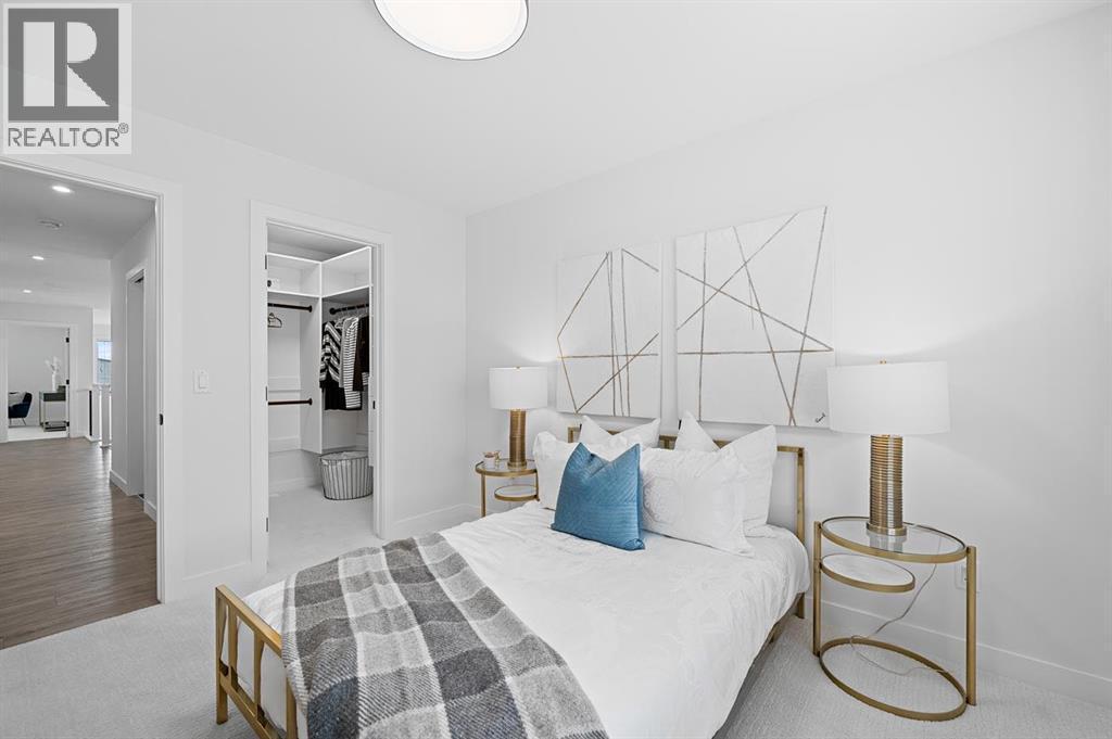 568 Walgrove Boulevard Se, Calgary, AB - Indoor Photo Showing Bedroom