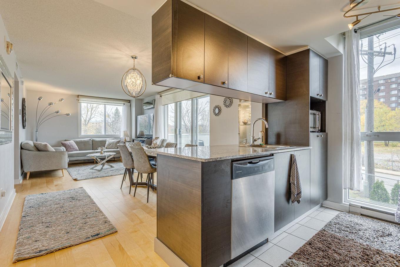 Vue d'ensemble - 262-10650 Place De L'Acadie, Montréal (Ahuntsic-Cartierville), QC - Indoor Photo Showing Kitchen With Upgraded Kitchen