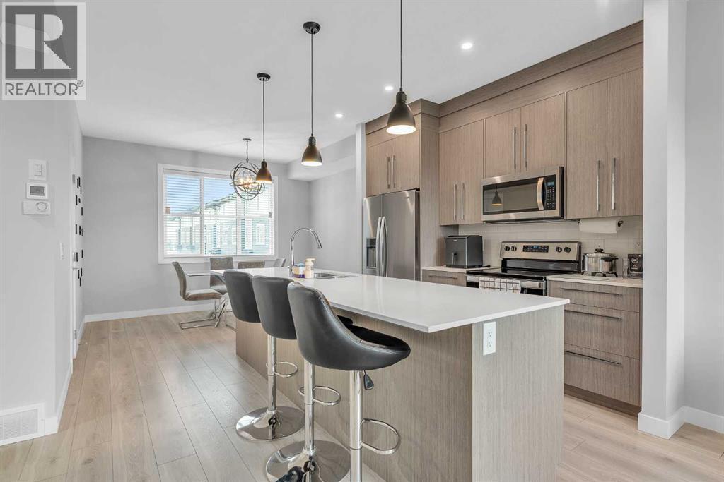 1713 Cornerstone Boulevard Ne, Calgary, AB - Indoor Photo Showing Kitchen With Upgraded Kitchen