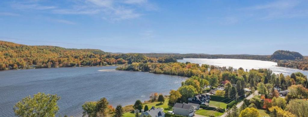 Aerial photo - 11 Rue Karine, Saint-Jean-De-Matha, QC - Outdoor With Body Of Water With View