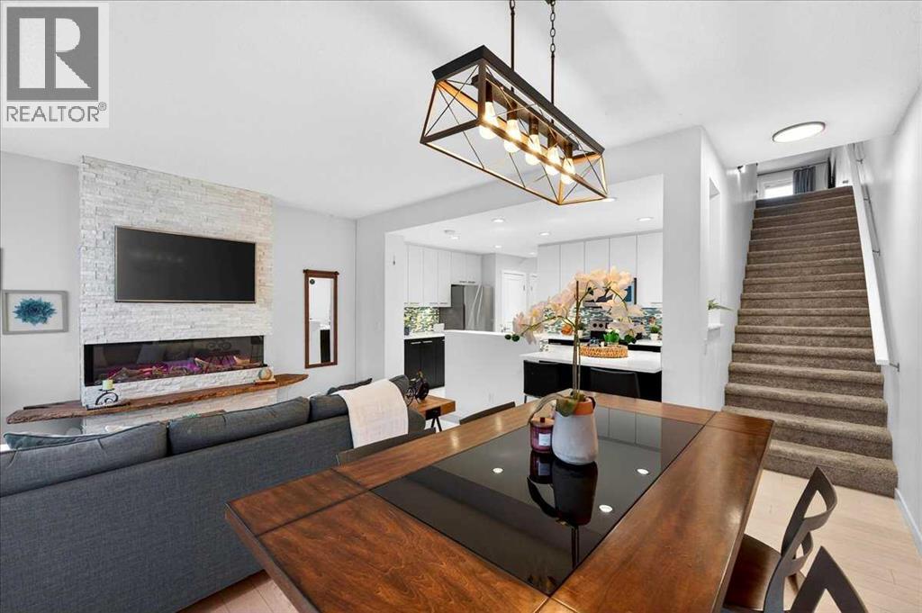 43 Chaparral Valley Common Se, Calgary, AB - Indoor With Fireplace