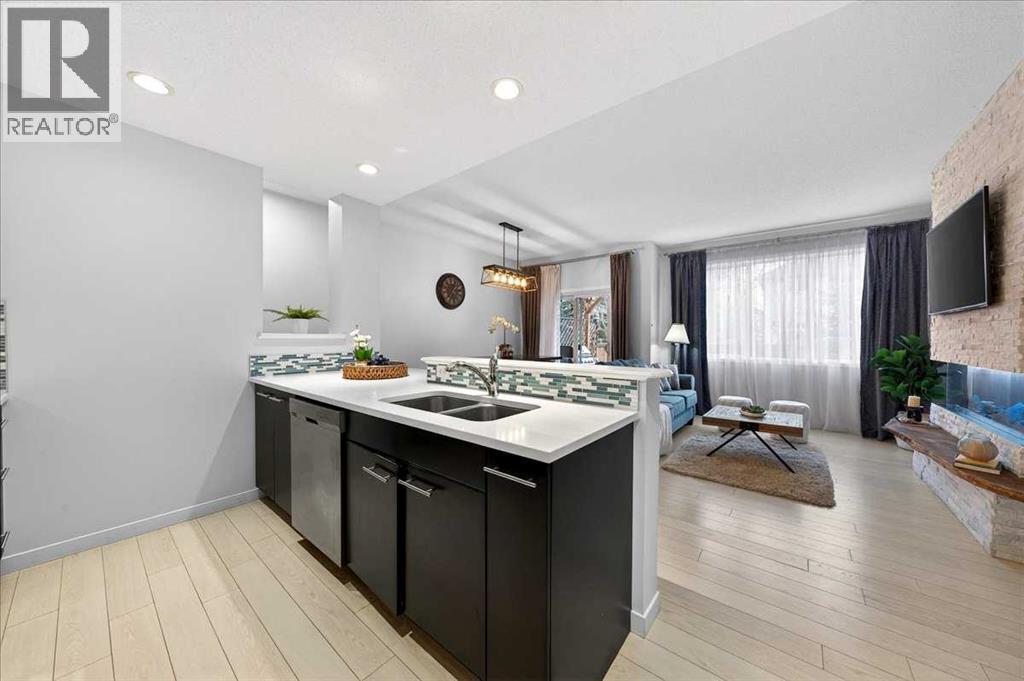 Kitchen area - 43 Chaparral Valley Common Se, Calgary, AB - Indoor Photo Showing Kitchen With Double Sink