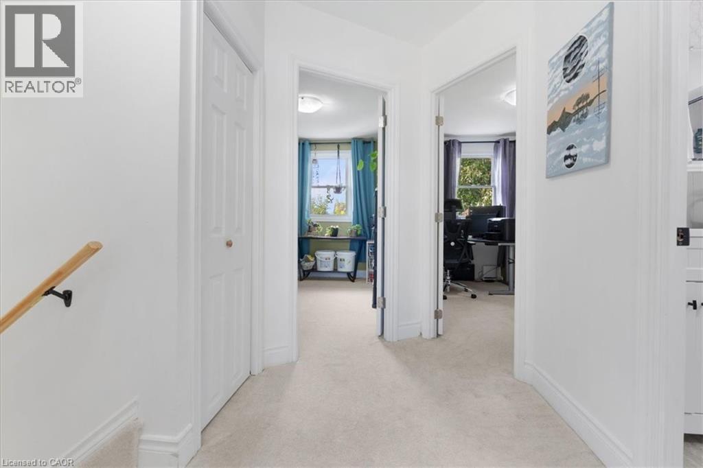 Corridor with an office area, light colored carpet, and an upstairs landing - 133 Frederick Avenue, Hamilton, ON - Indoor Photo Showing Other Room