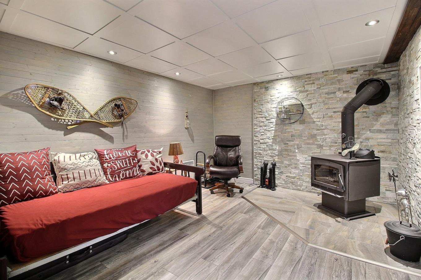 Family room - 2125 Rue St-Denis, Drummondville, QC - Indoor With Fireplace