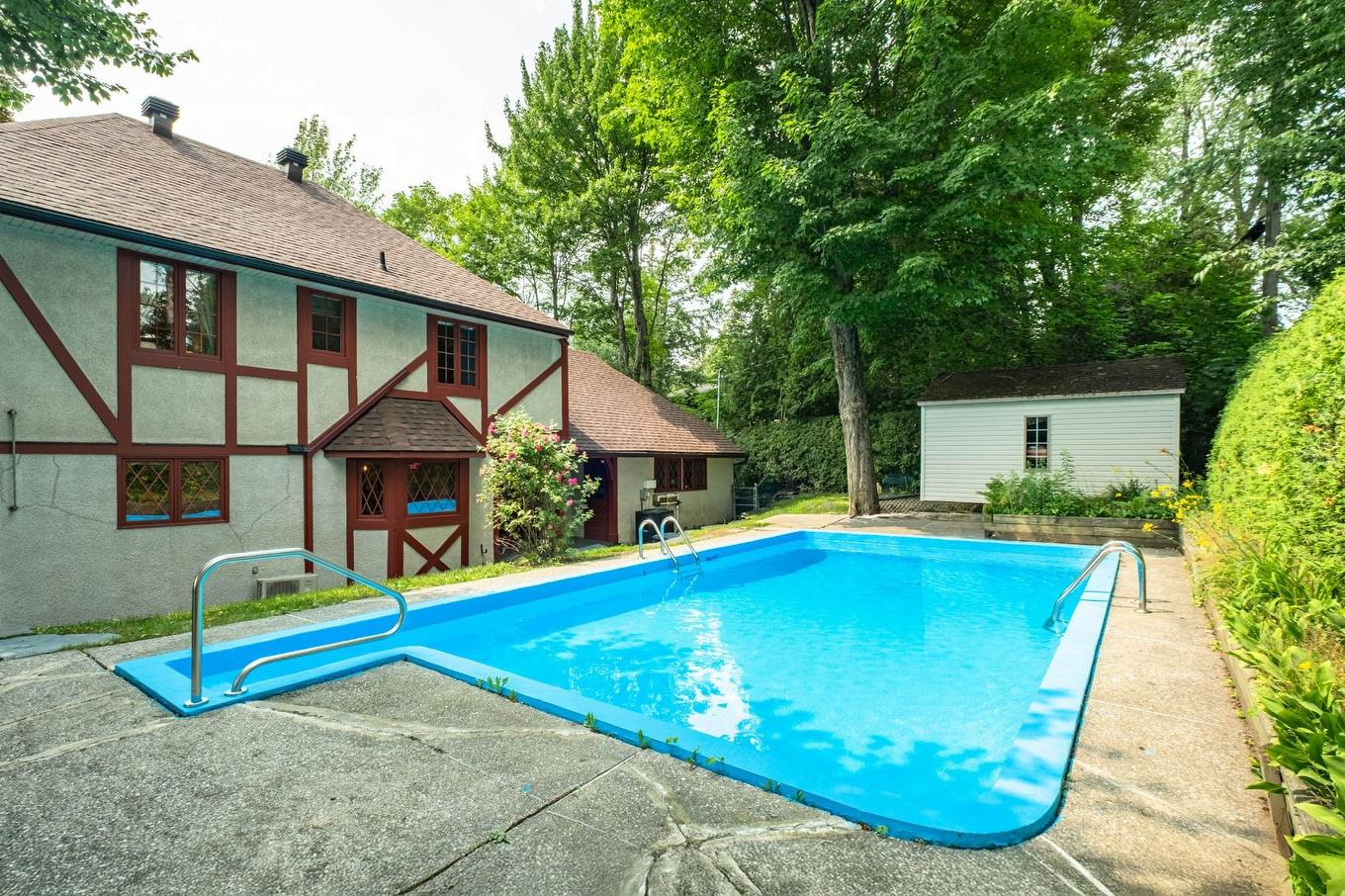 Pool - 410 Rue Denonville, Sherbrooke (Les Nations), QC - Outdoor With In Ground Pool With Backyard With Exterior