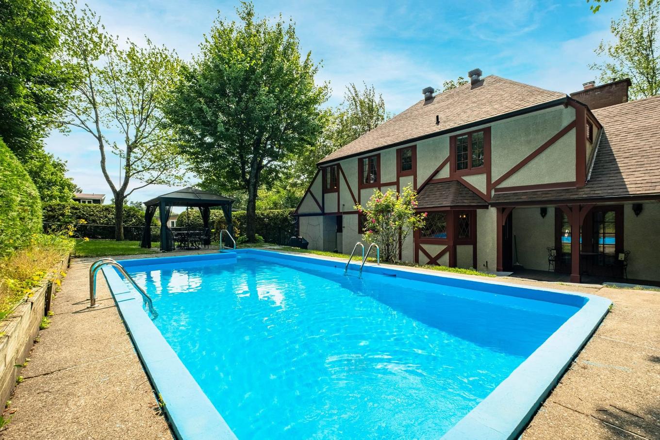 Pool - 410 Rue Denonville, Sherbrooke (Les Nations), QC - Outdoor With In Ground Pool With Backyard