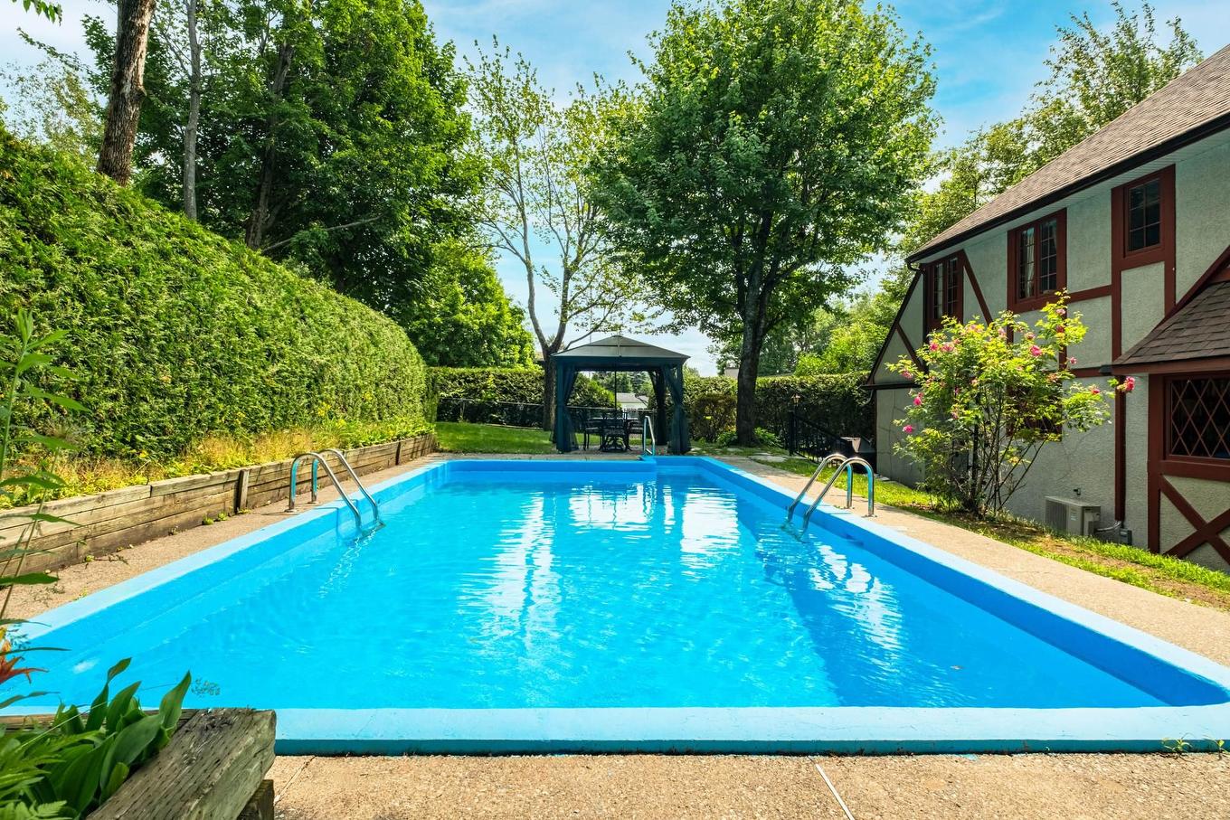 Pool - 410 Rue Denonville, Sherbrooke (Les Nations), QC - Outdoor With In Ground Pool With Backyard