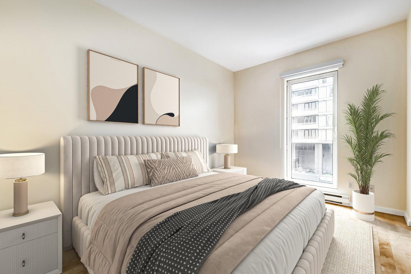 Primary bedroom - 2006-350 Boul. De Maisonneuve O., Montréal (Ville-Marie), QC - Indoor Photo Showing Bedroom