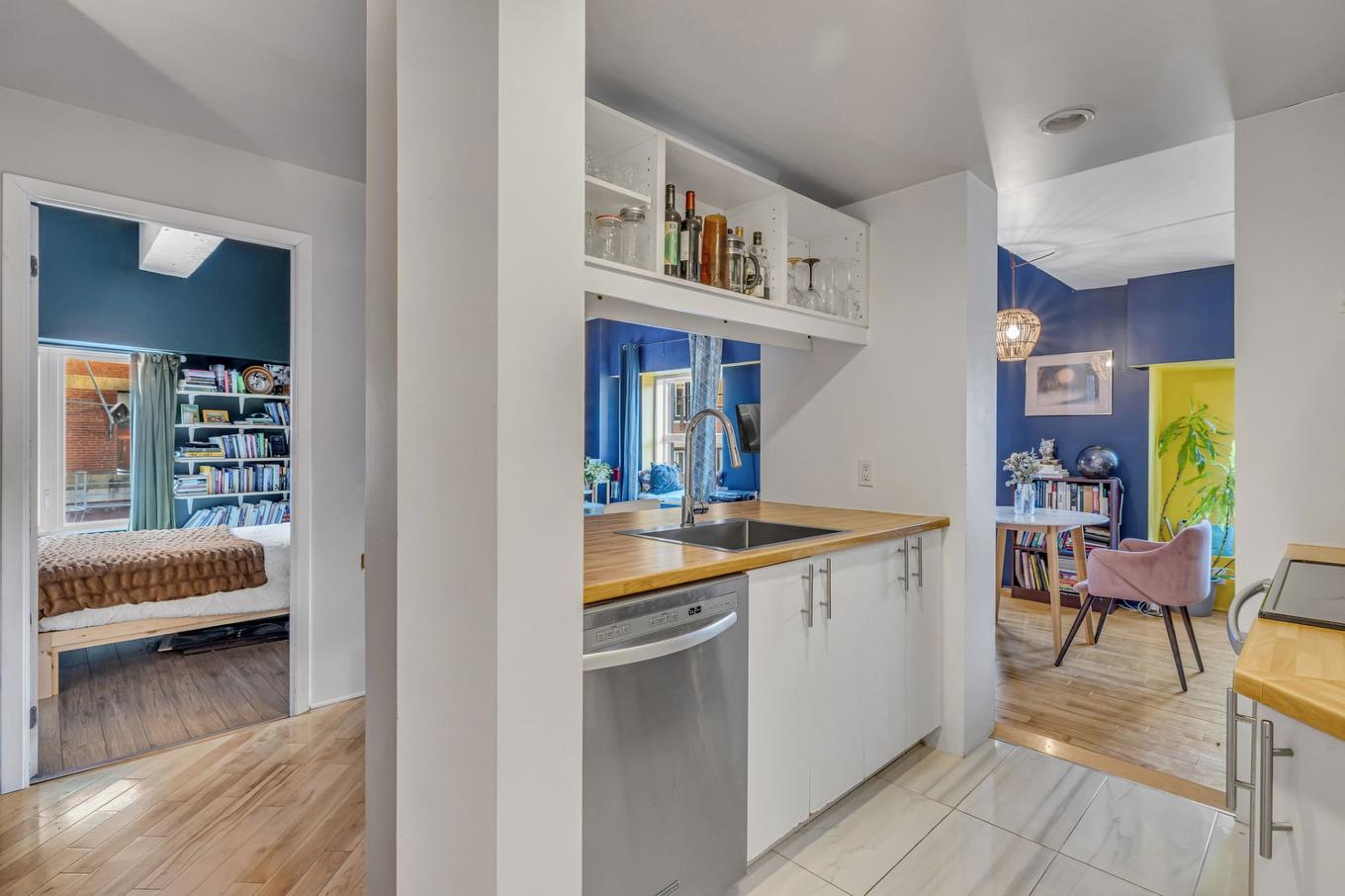 Cuisine - 204-282 Rue St-Joseph E., Québec (La Cité-Limoilou), QC - Indoor Photo Showing Kitchen