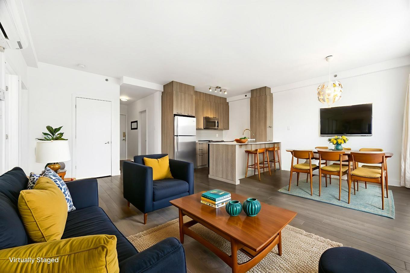 Overall view - 405-2335 Av. Bennett, Montréal (Mercier/Hochelaga-Maisonneuve), QC - Indoor Photo Showing Living Room