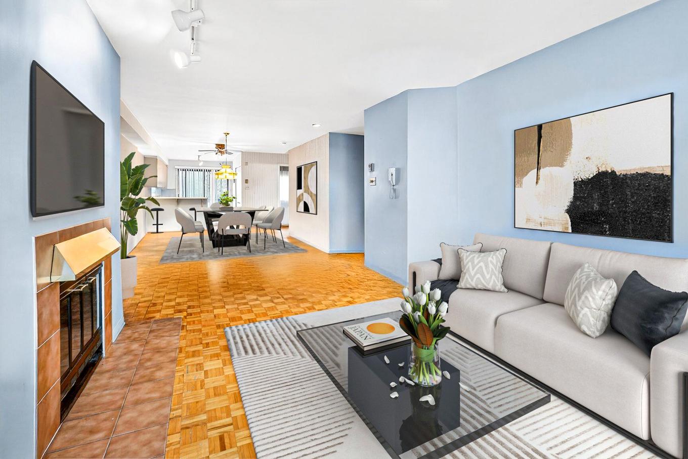 Salon - 2-3625 Boul. Des Trinitaires, Montréal (Le Sud-Ouest), QC - Indoor Photo Showing Living Room