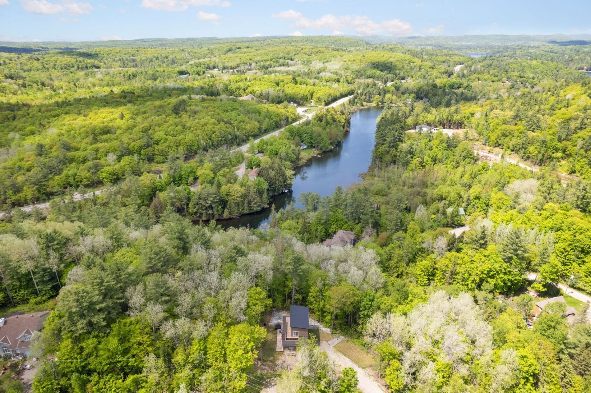 Photo aérienne - 68 Ch. Réthier, Val-Des-Monts, QC - Outdoor With View