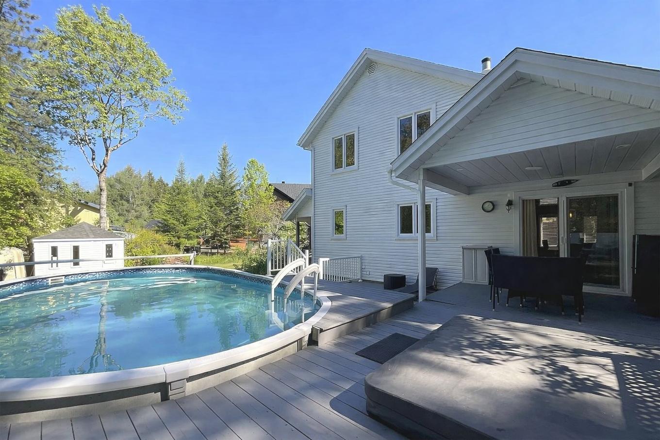 Cour - 945 Place Du Repos, Mont-Tremblant, QC - Outdoor With Above Ground Pool