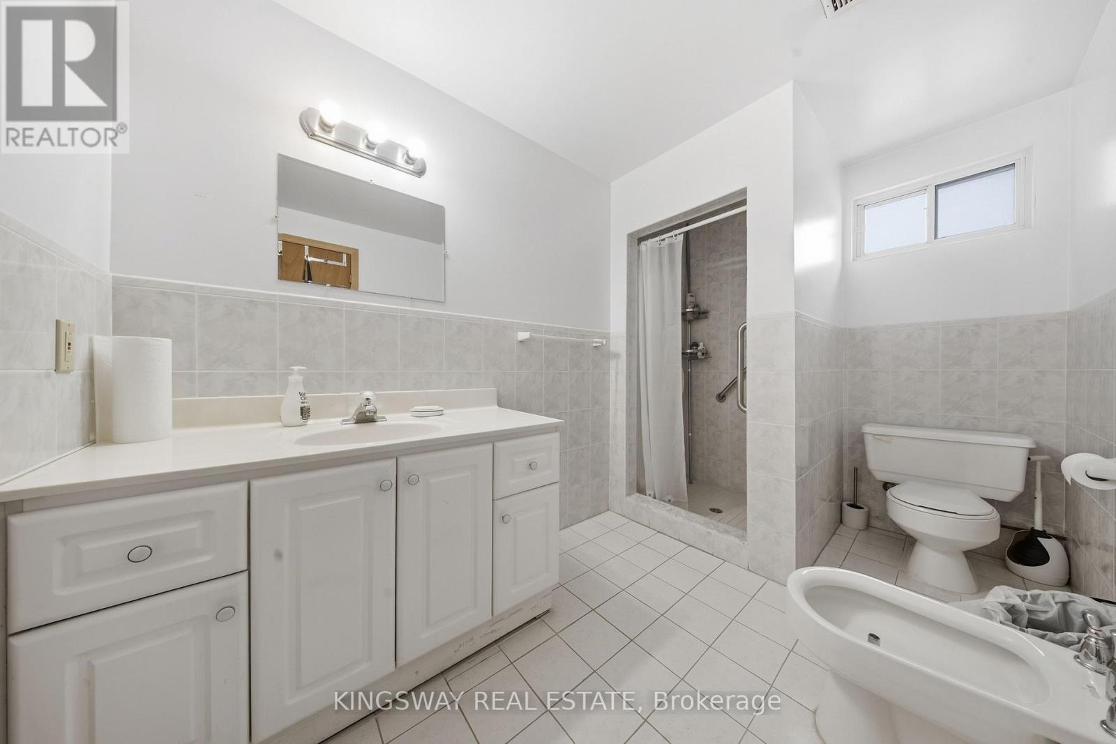 Basement Shower stall/sink/toilet/bidet - 163 Floradale Drive, Mississauga, ON - Indoor Photo Showing Bathroom
