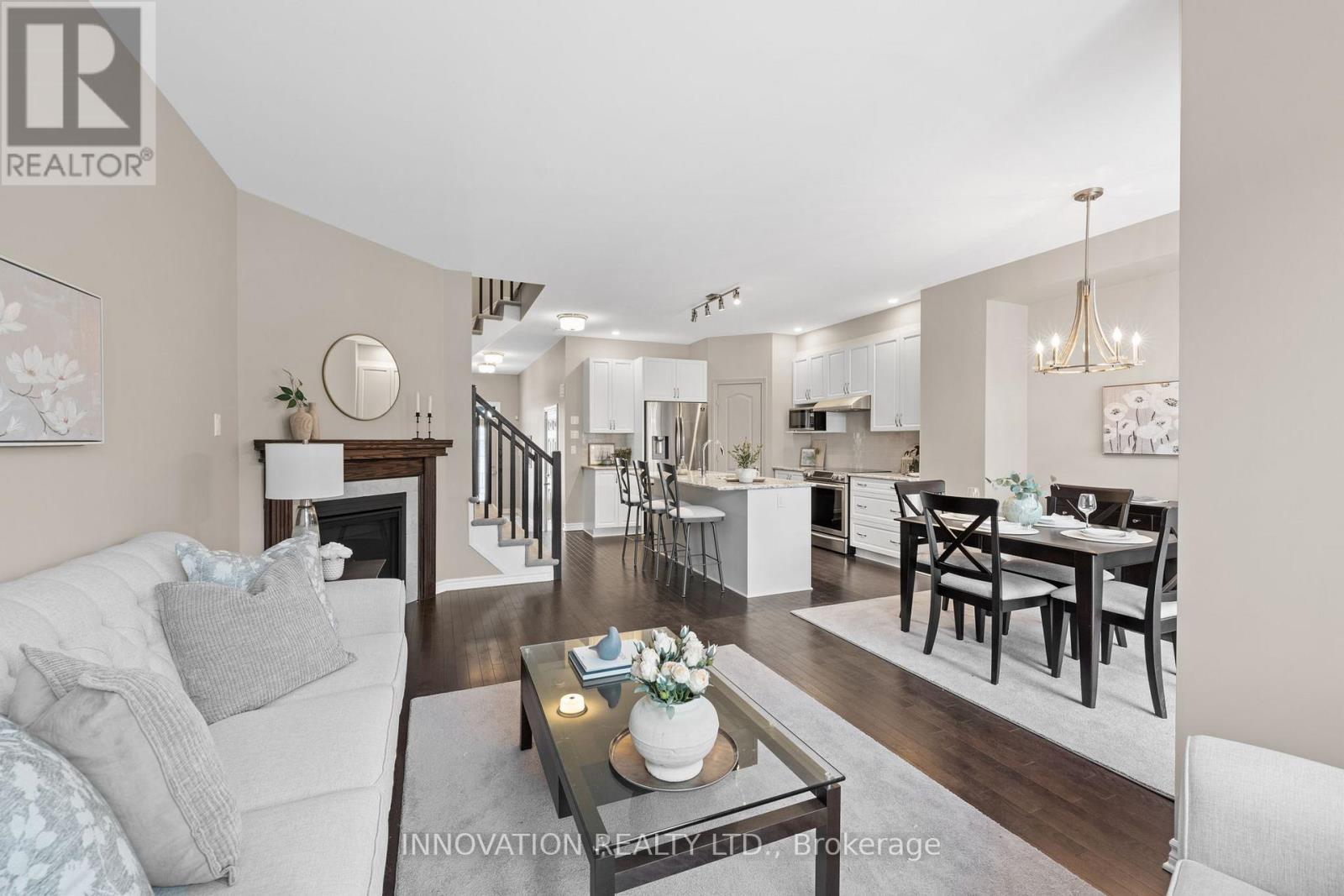 13 Merrill Street, Ottawa, ON - Indoor Photo Showing Living Room With Fireplace