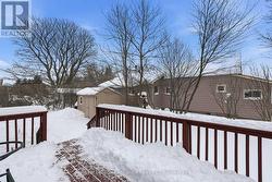 Main floor back deck -