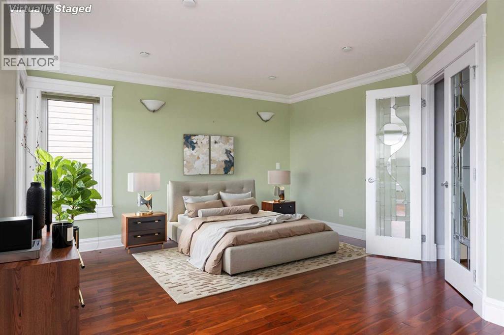 Primary bedroom Virtually Staged - 145 Fireweed Crescent, Fort Mcmurray, AB - Indoor Photo Showing Bedroom