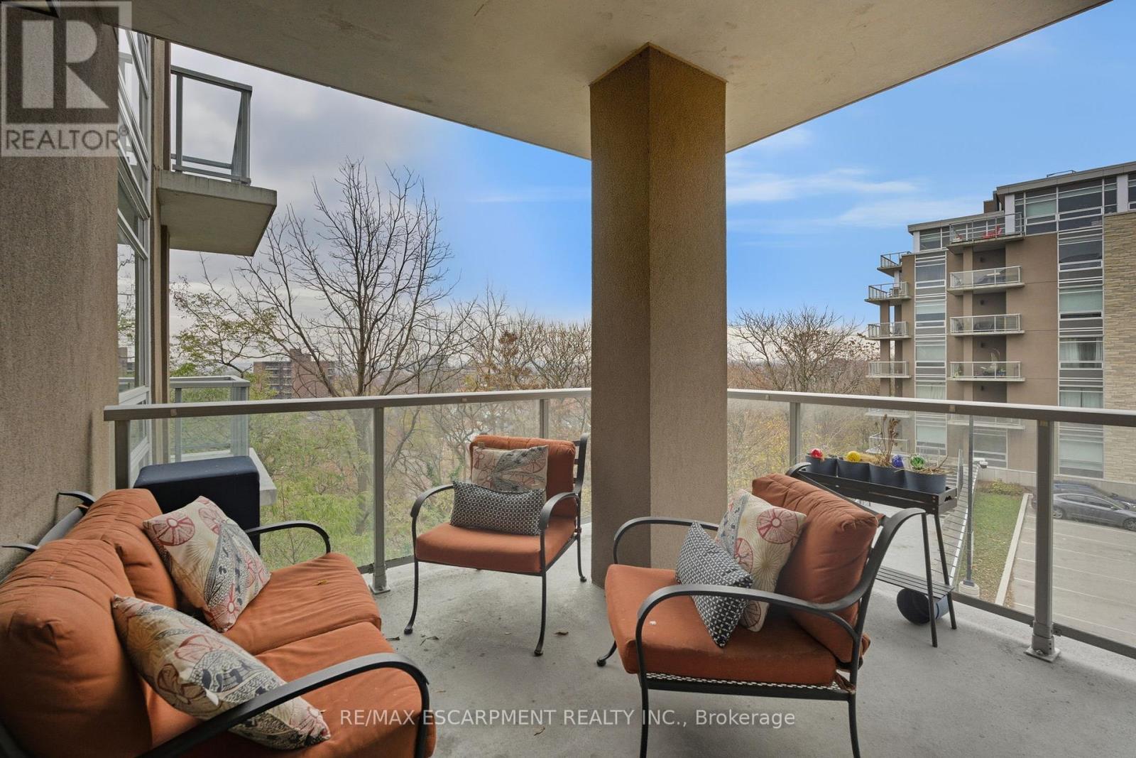 308 - 455 Charlton Avenue, Hamilton, ON - Outdoor With Balcony With Exterior