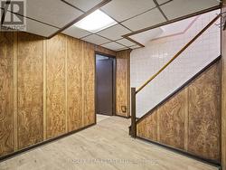 Down to finished basement -