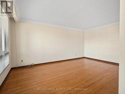 Living room with oak hardwood floors -