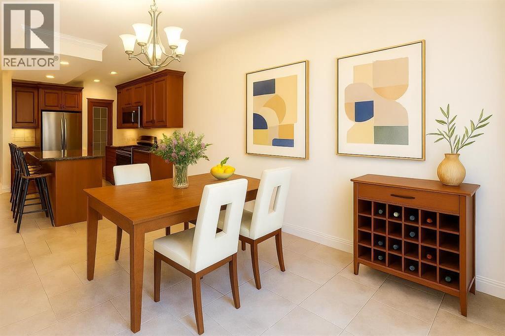 Virtual staged - 1421 40 Street Sw, Calgary, AB - Indoor Photo Showing Dining Room