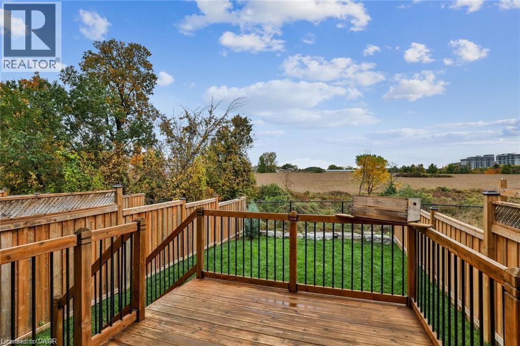 Wooden deck with a rural view - 42 Madonna Drive, Hamilton, ON - Outdoor With Deck Patio Veranda