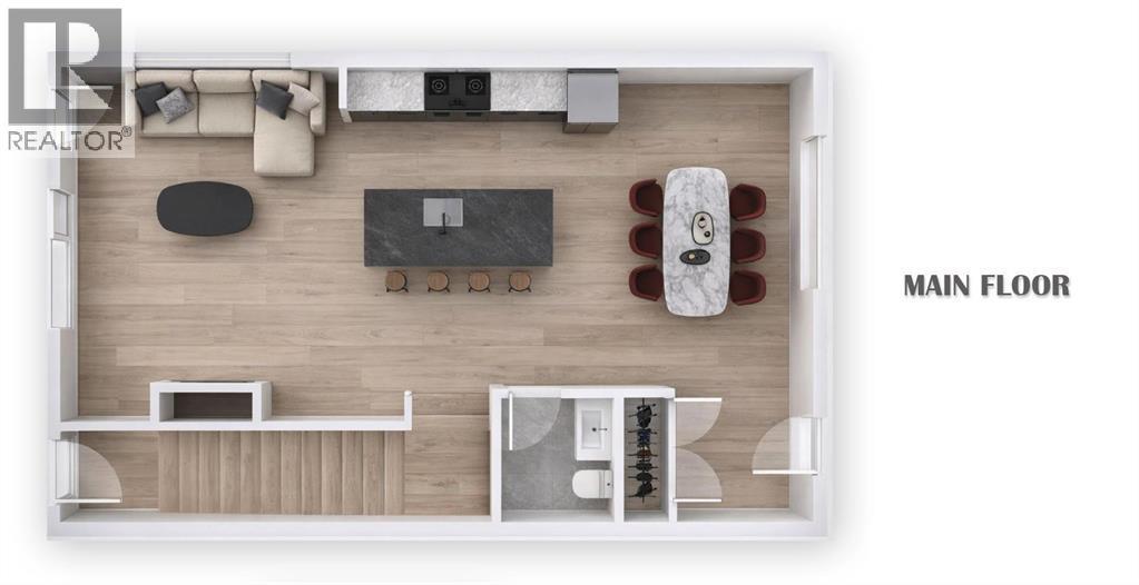 Floorplan of mirrored unit - 2902 14 Avenue, Calgary, AB - Other