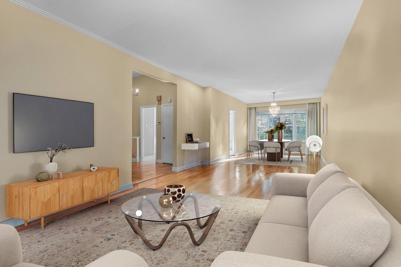 Living room - 4900 Boul. Cavendish, Montréal (Côte-Des-Neiges/Notre-Dame-De-Grâce), QC - Indoor Photo Showing Living Room