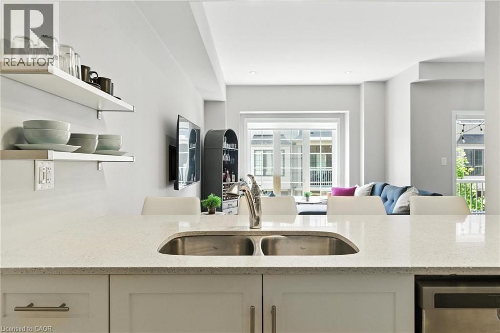 377 Glancaster Road Unit# 37, Ancaster, ON - Indoor Photo Showing Kitchen With Double Sink