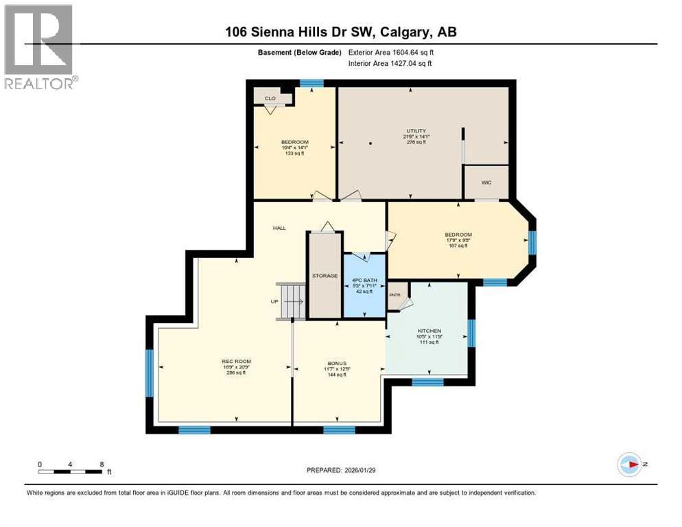 Basement Floorplan - 106 Sienna Hills Drive Sw, Calgary, AB - Other