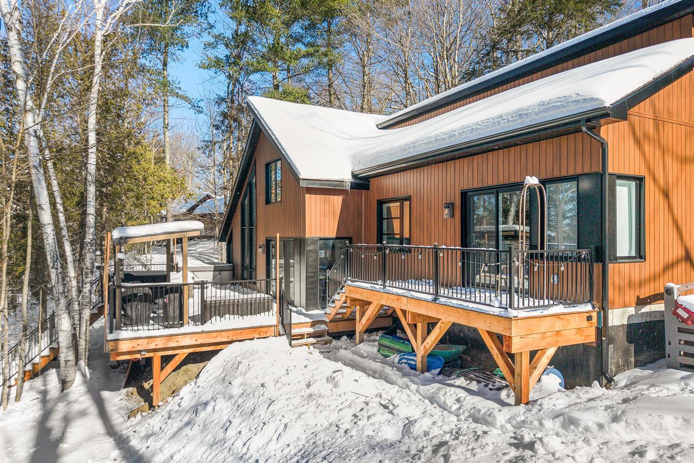 Face arrière - 9-1875 Ch. De Georgeville, Magog, QC - Outdoor With Deck Patio Veranda