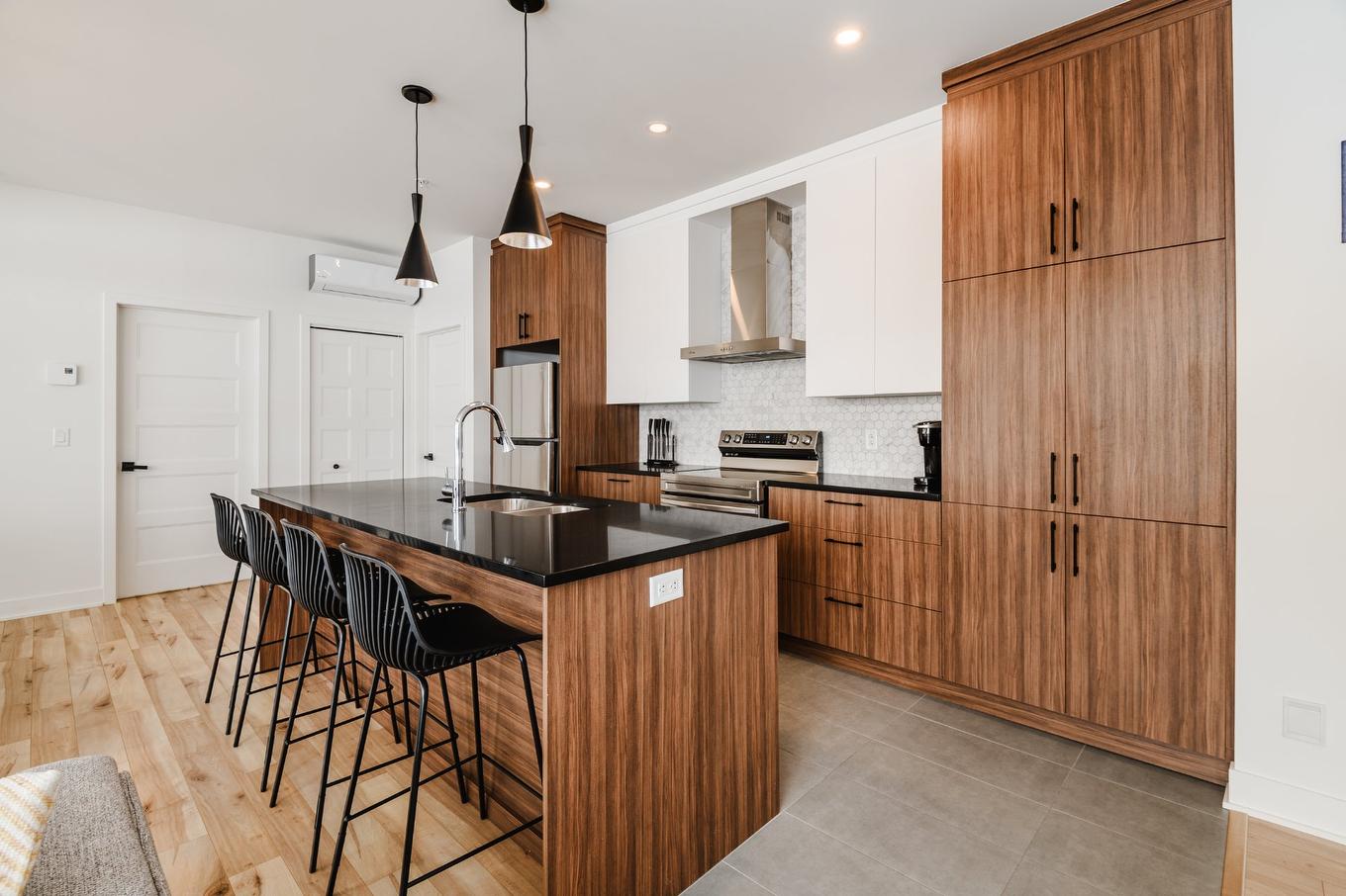 Kitchen - 206-3660 Rue Roland-Marquette, Longueuil (Saint-Hubert), QC - Indoor Photo Showing Kitchen With Upgraded Kitchen