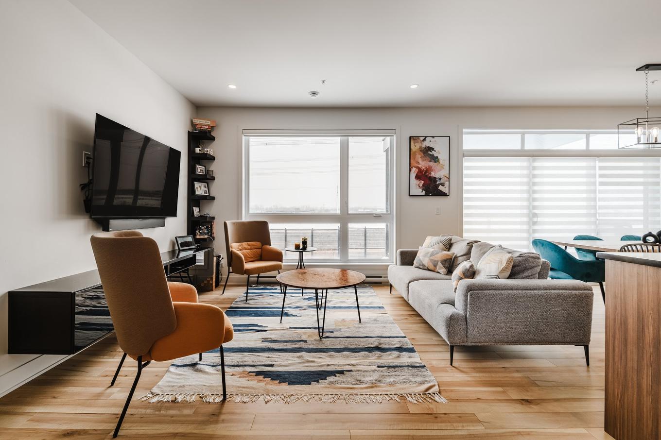 Living room - 206-3660 Rue Roland-Marquette, Longueuil (Saint-Hubert), QC - Indoor Photo Showing Living Room