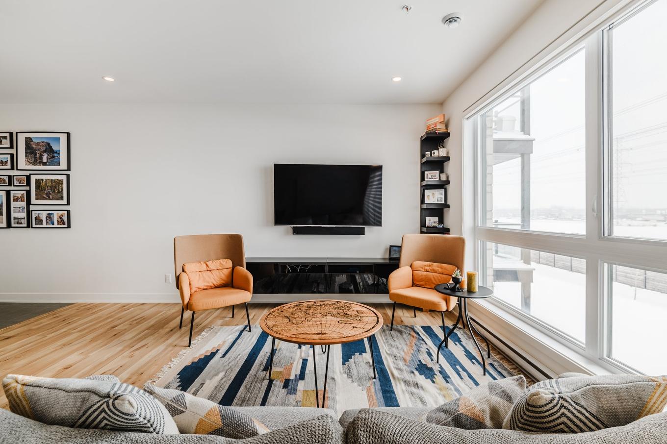 Living room - 206-3660 Rue Roland-Marquette, Longueuil (Saint-Hubert), QC - Indoor Photo Showing Living Room