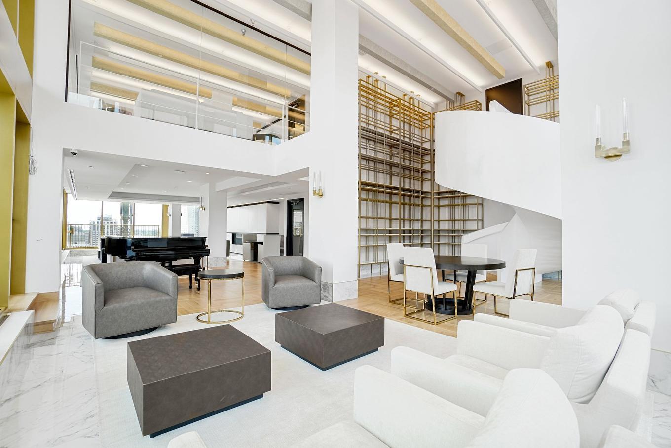 Salle communautaire - Ph2605-2060 Rue Peel, Montréal (Ville-Marie), QC - Indoor Photo Showing Living Room