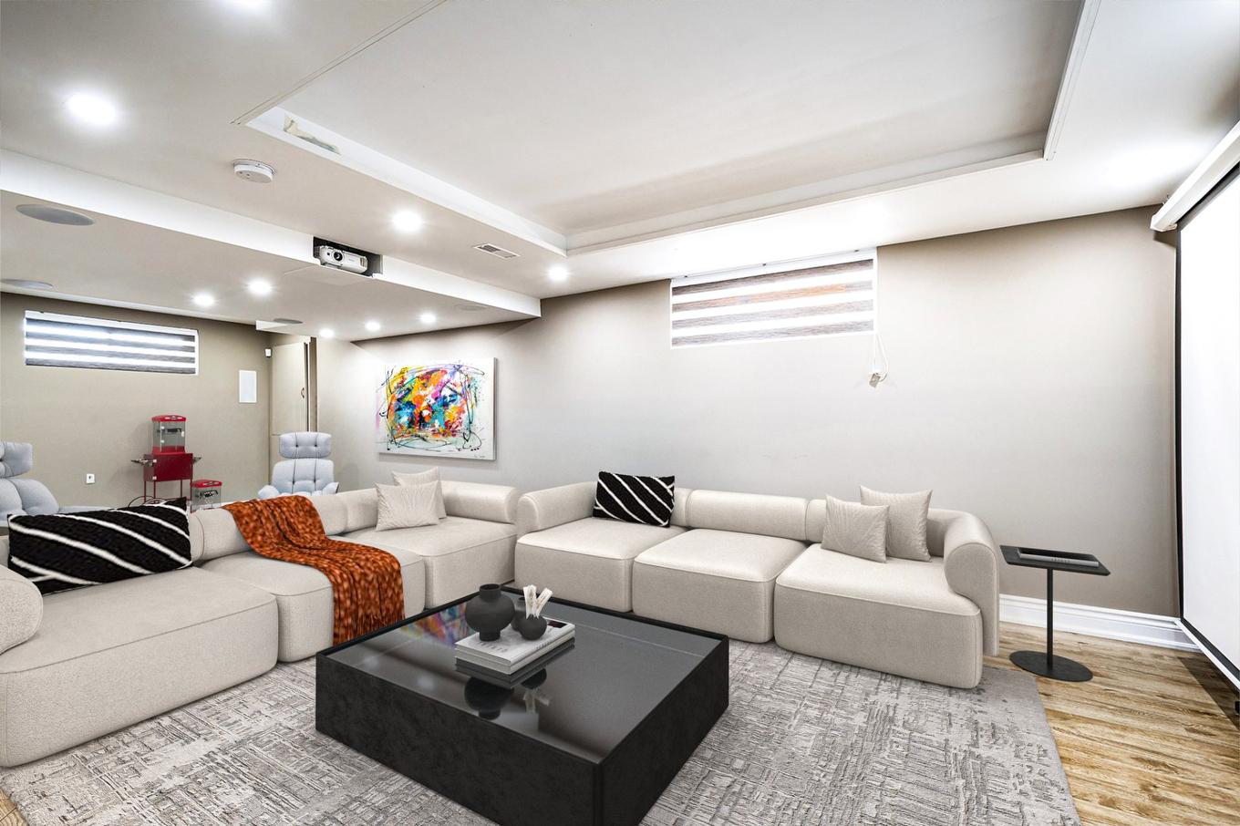 Home theatre - 24 Rue Du Syrah, Kirkland, QC - Indoor Photo Showing Basement