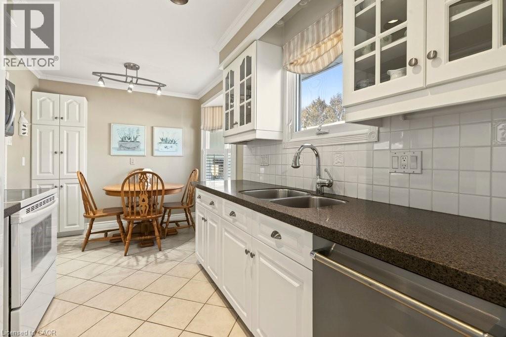 4017 Kingston Court, Burlington, ON - Indoor Photo Showing Kitchen With Double Sink