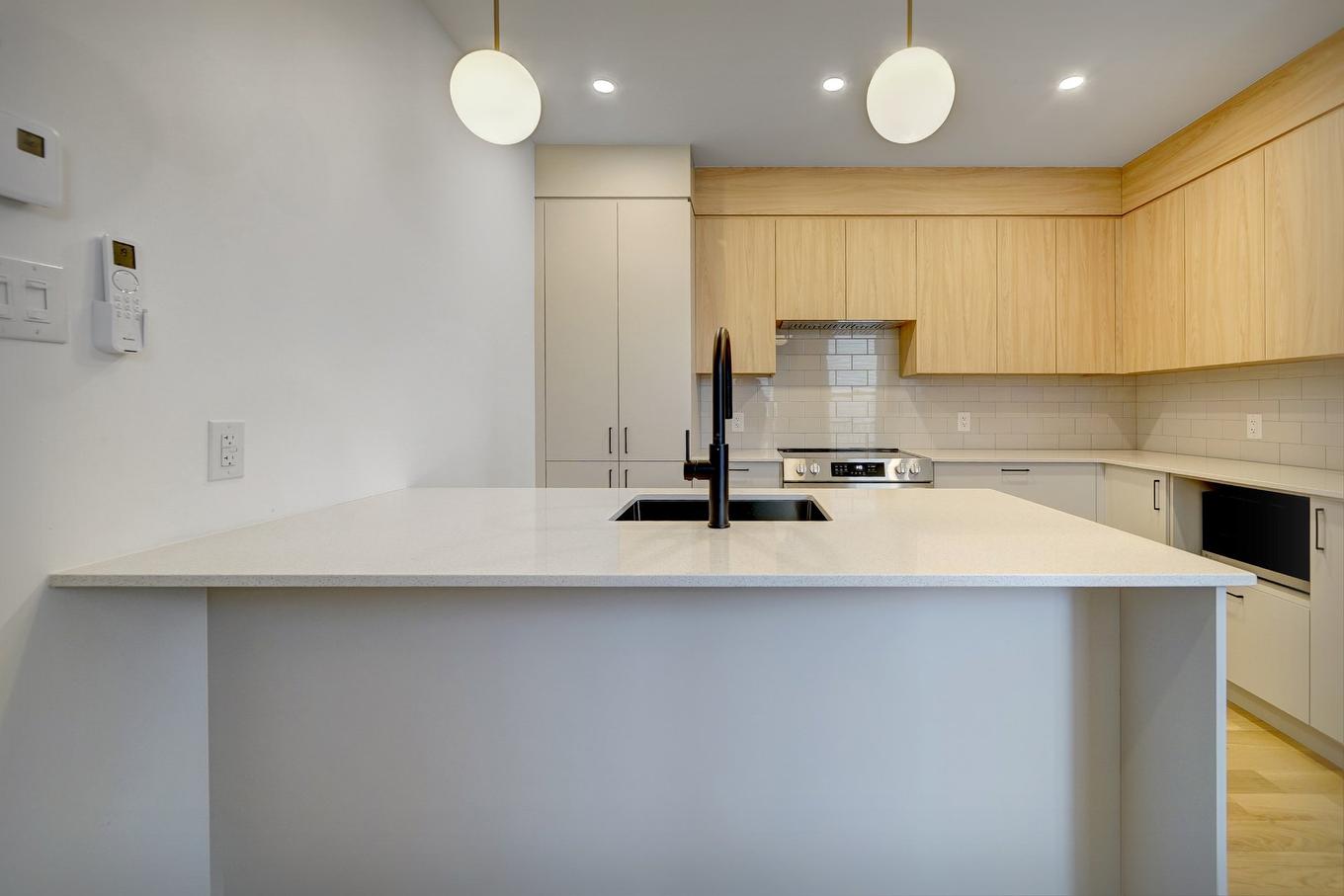 Kitchen - 6768 Av. Christophe-Colomb, Montréal (Rosemont/La Petite-Patrie), QC - Indoor Photo Showing Kitchen With Upgraded Kitchen