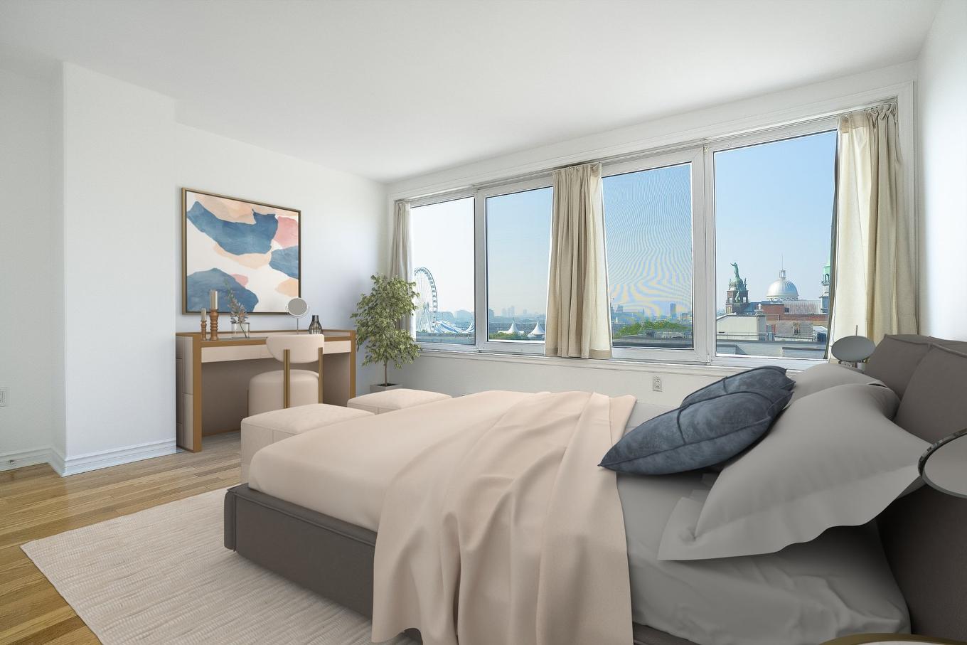 Primary bedroom - 604-355 Rue Berri, Montréal (Ville-Marie), QC - Indoor Photo Showing Bedroom