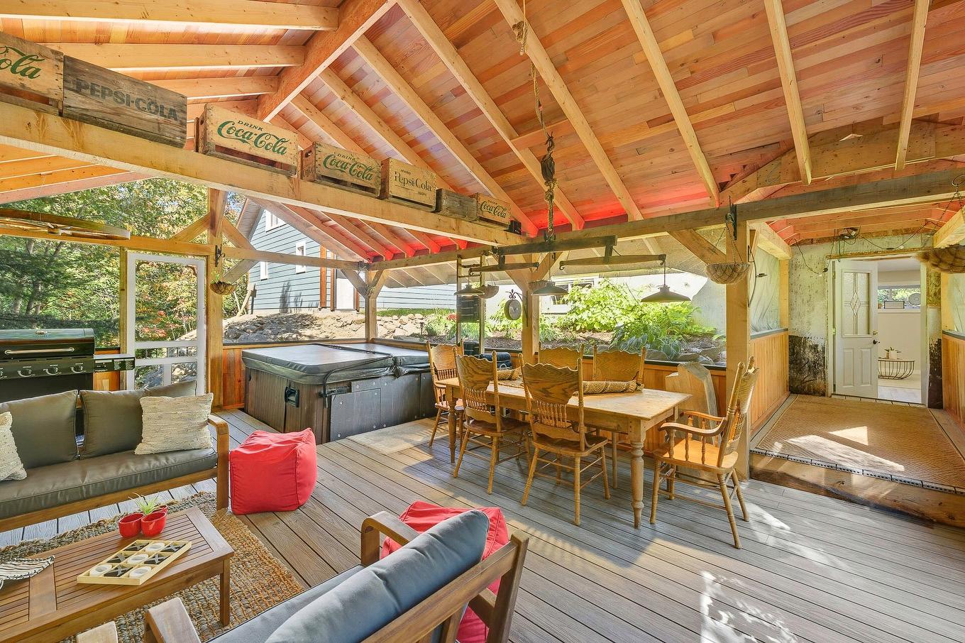 Véranda - 1730 Ch. Du 9E-Rang, Sainte-Lucie-Des-Laurentides, QC - Outdoor With Deck Patio Veranda With Exterior