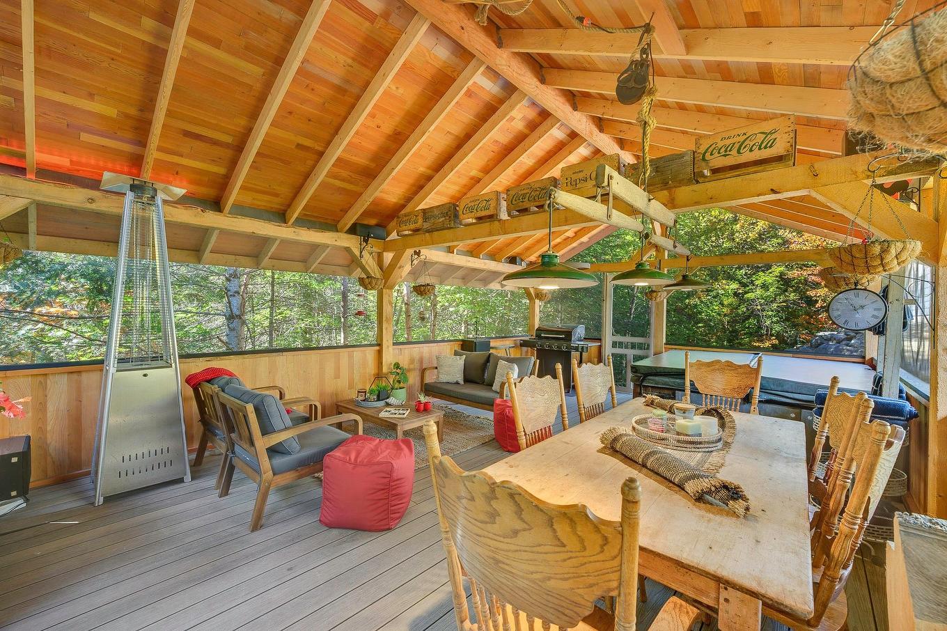 Véranda - 1730 Ch. Du 9E-Rang, Sainte-Lucie-Des-Laurentides, QC - Outdoor With Deck Patio Veranda With Exterior