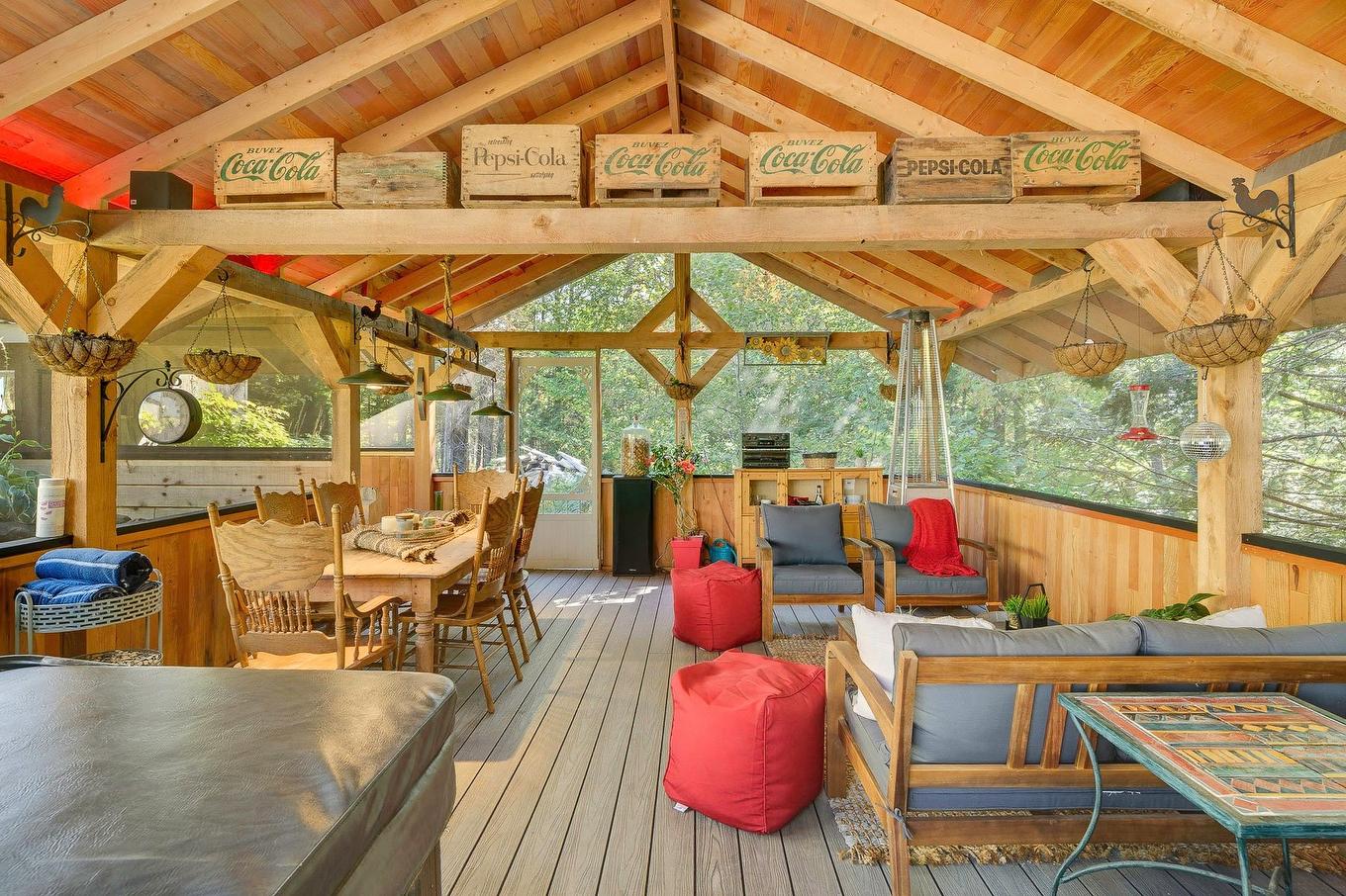 Véranda - 1730 Ch. Du 9E-Rang, Sainte-Lucie-Des-Laurentides, QC - Outdoor With Deck Patio Veranda